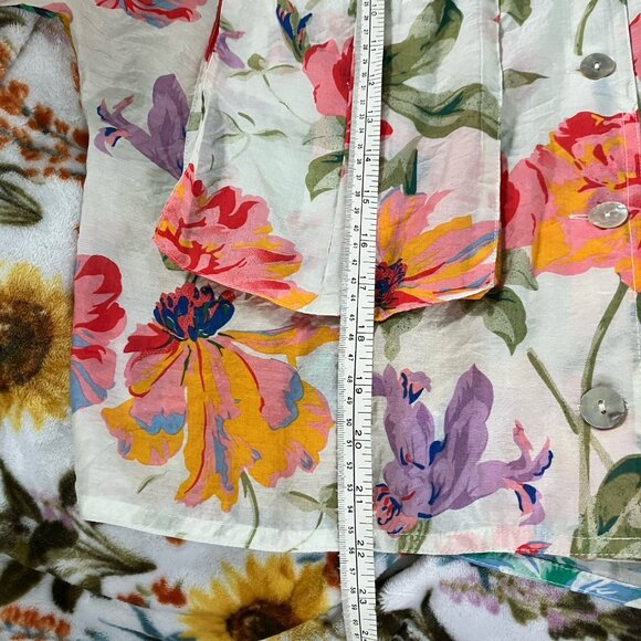 Floral Print Button Down Shirt - Picture 7 of 7